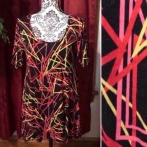 LuLaRoe - XS Perfect Tee - Black/Neon